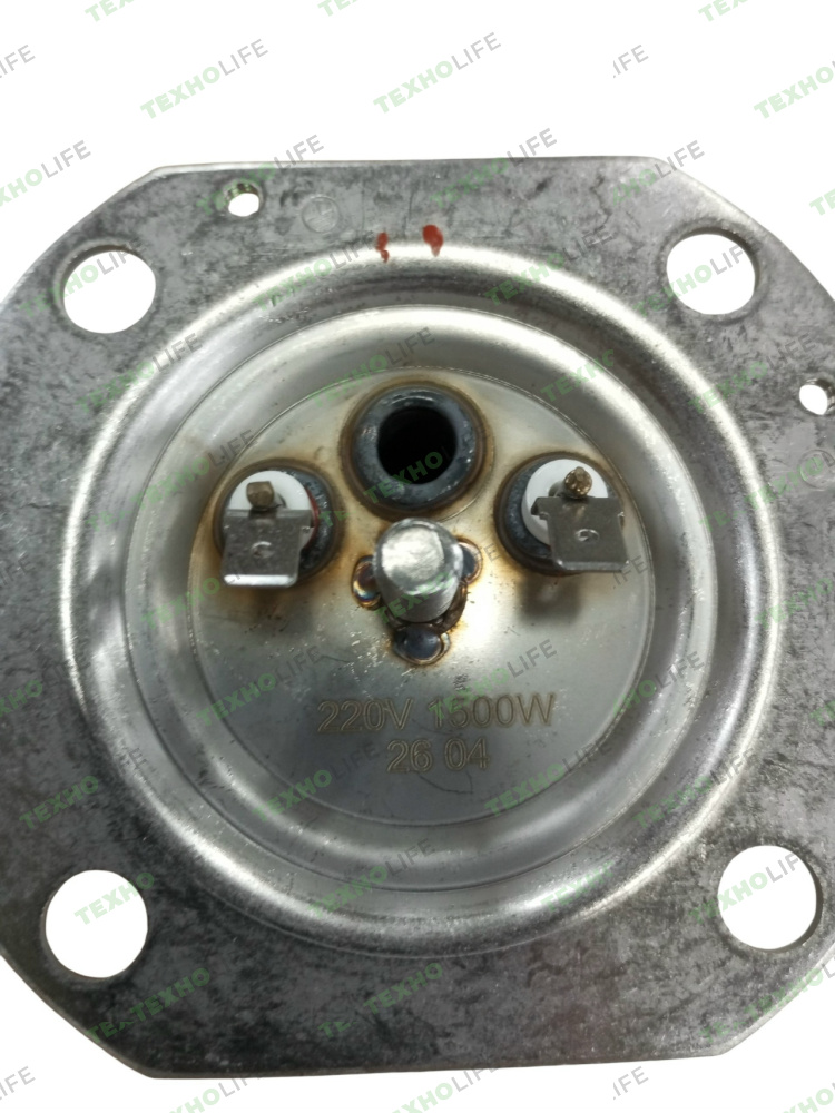 ТЭН водонагревателя, 1500W, фланец 90*90 (квадрат), с анодом, Leran, Haier, 0040401481, Китай