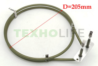 ТЭН духовки 2000W, Midea, Leran, 17471100000261, конвекция