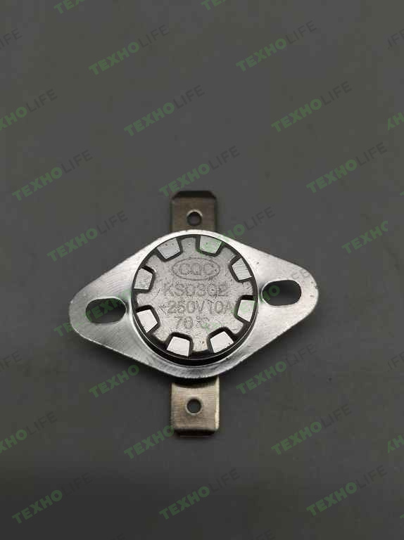 Датчик температуры, KSD, 70°С, 220V 10A, TCH003
