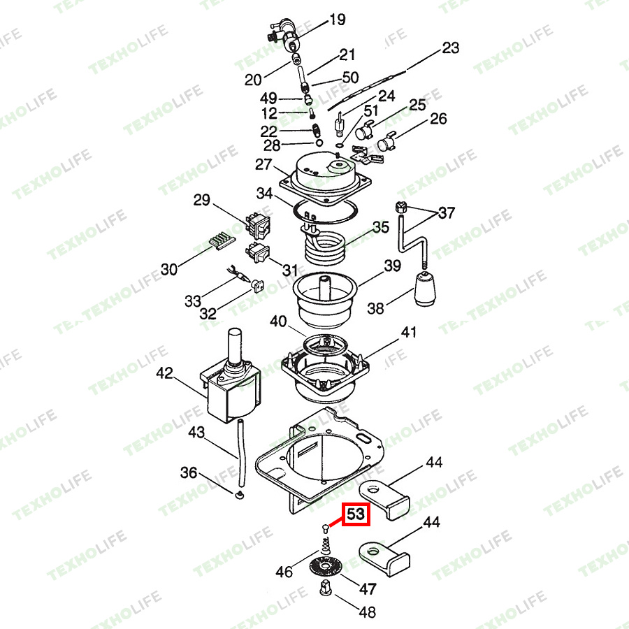 Клапан кофемашины, Delonghi, 5332289700, силиконовый