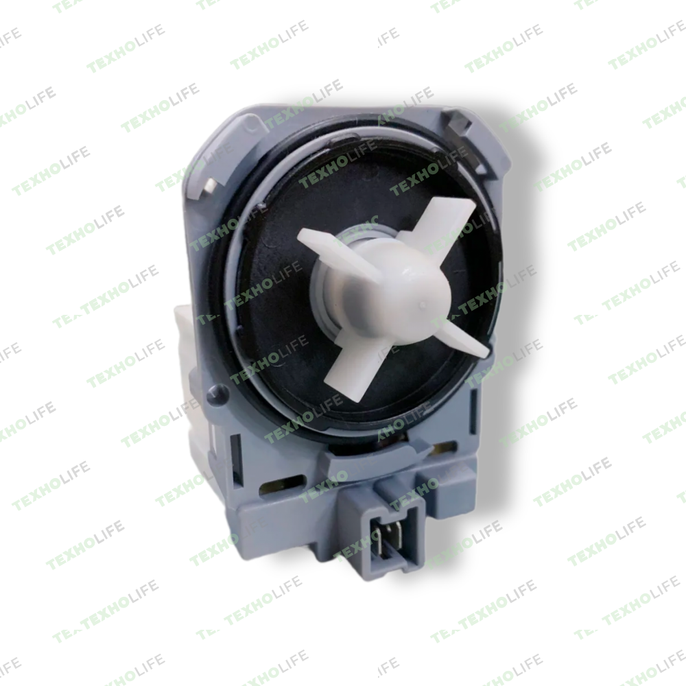 Насос стиральной машины, Askoll, 30W, на 3-ех защелках, фишка вперед, RS0818