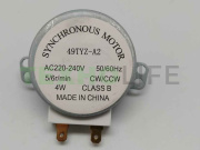 Двигатель вращения тарелки СВЧ, 220-240V, 4W, 5/6r/мин, 49TYZ-A2, MA0913W