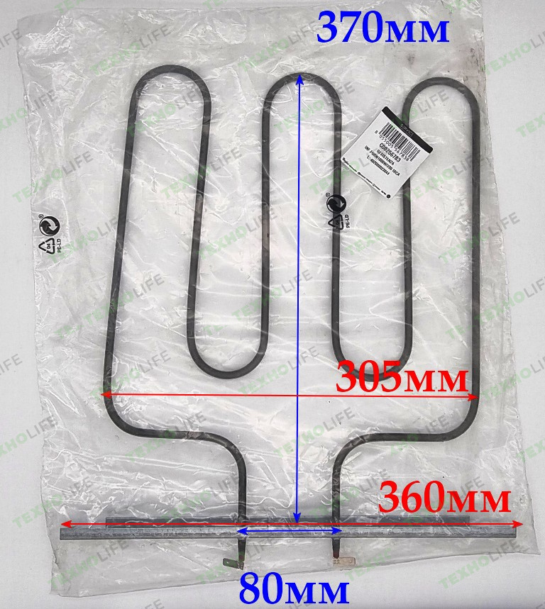 ТЭН духовки, 1000W, Whirlpool, C00256783