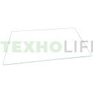 Полка стеклянная холодильника, Beko, 4561821800, 256*453*4мм