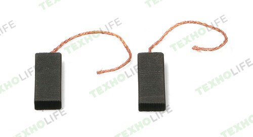 Щетки электродвигателя стиральной машины, 5*12,5*35мм, провод от центра, CAR011UN