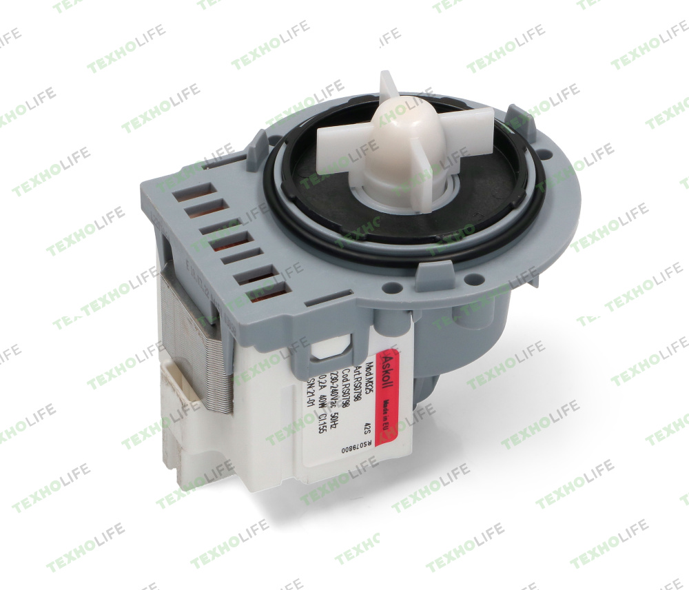 Насос стиральной машины, Askoll, 40W, на 3-ех винта, фишка назад (Ariston, Indesit, Candy) C00292347