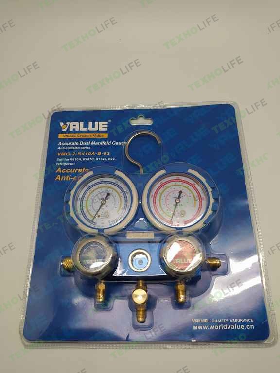 Коллектор 2 вент. Value (R410A, R22, R134A) VMG-2-R410A-B-03