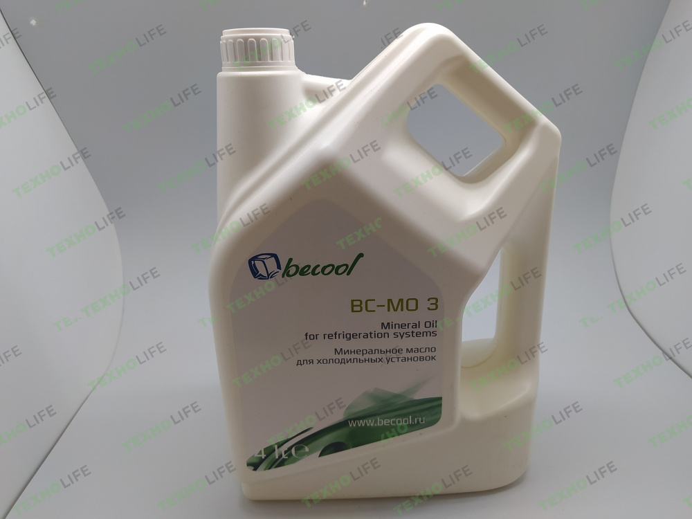 Масло минеральное BC-MO 3 (4 л) работающих на хладагентах R22 и R600a.