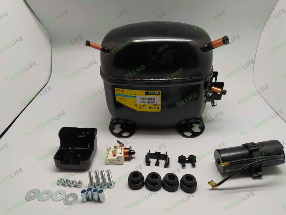 Компрессор Secop SC15G (R134,-25С, 255 Вт)