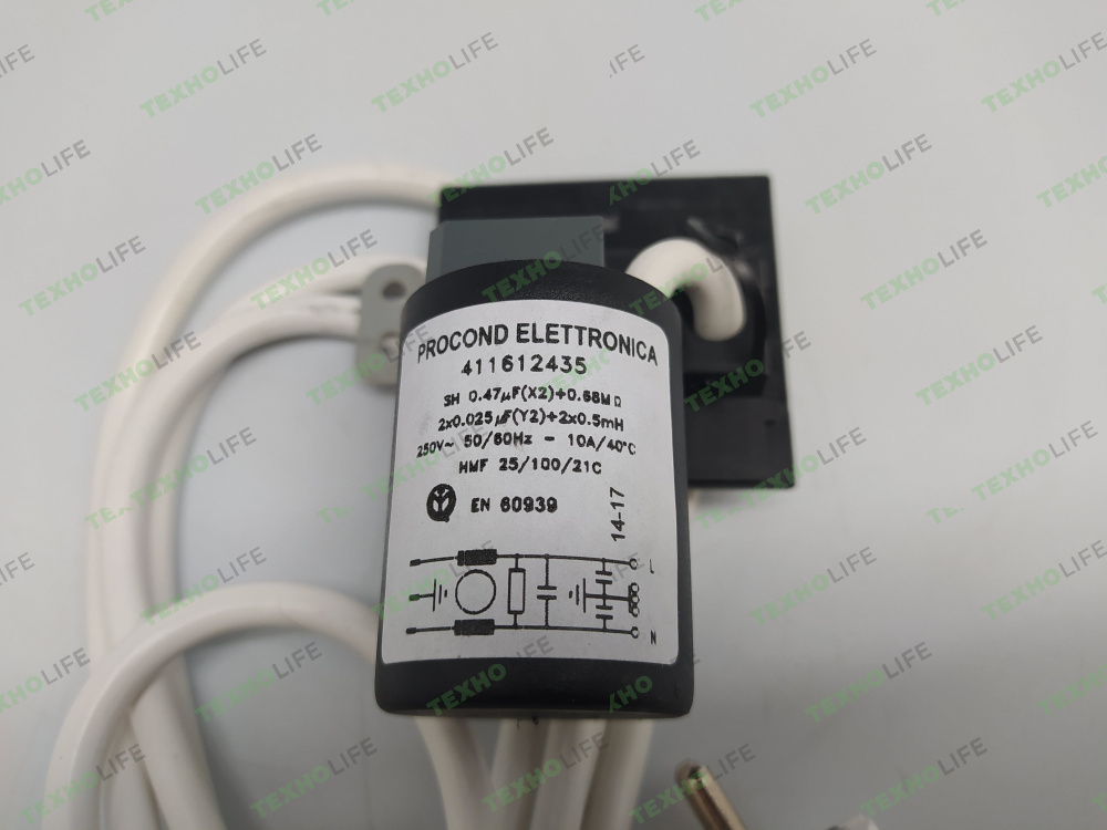 Фильтр сетевой стиральной машины, Indesit, C00092920, кабель питания, фишка 5 клемм