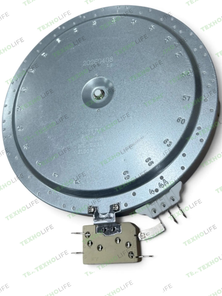 Конфорка стеклокерам. плиты, 750/2200W, D-230мм, Ariston, 481231018895, COK1054UN, WEBO, Китай