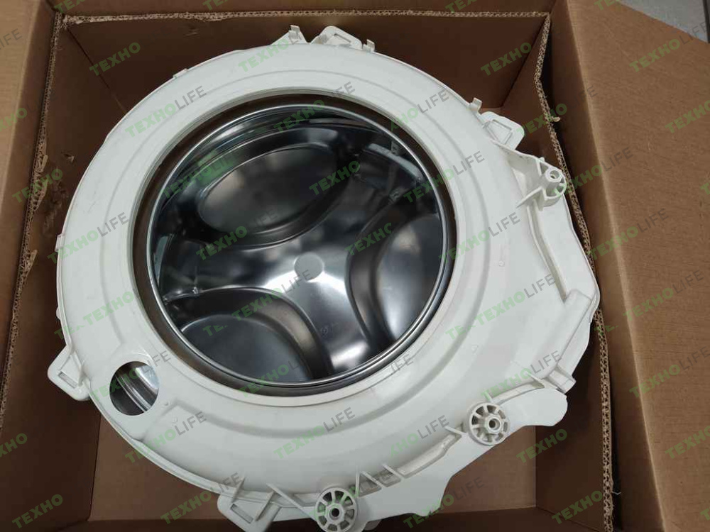 Бак стиральной машины, Indesit, со шкивом, без тэна, узкий, 33см, C00118020