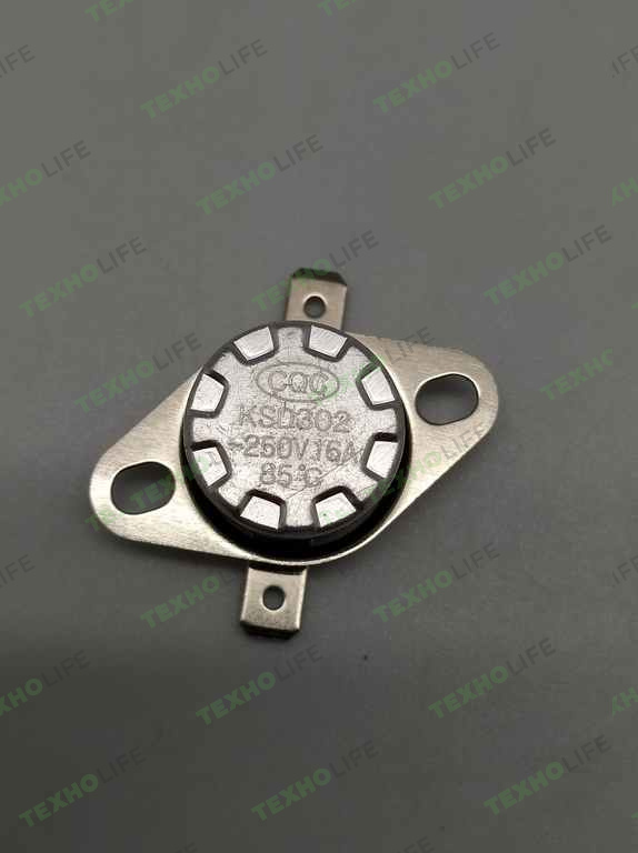 Датчик температуры, KSD, 85°С, 220V 16A, TCH024,(норм. разомкнутый)