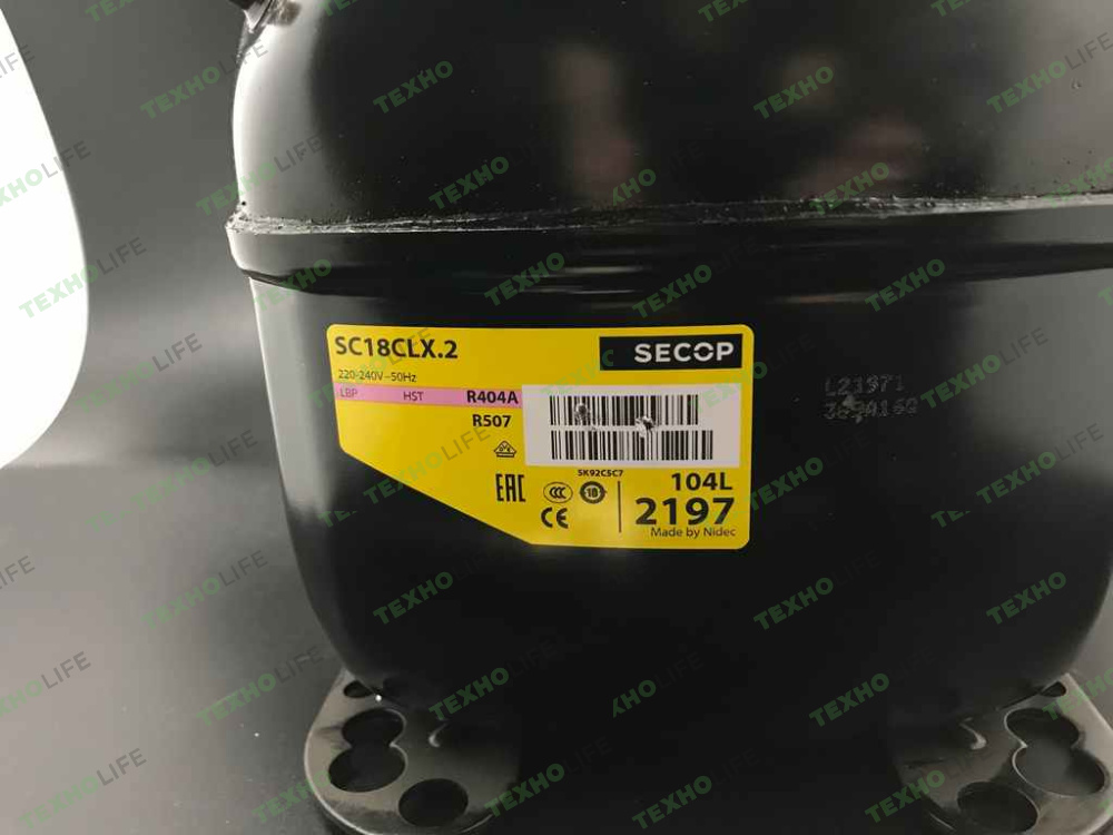 Компрессор Secop SC18CLX.2 (R-404) (W при -23,3° 887Вт)