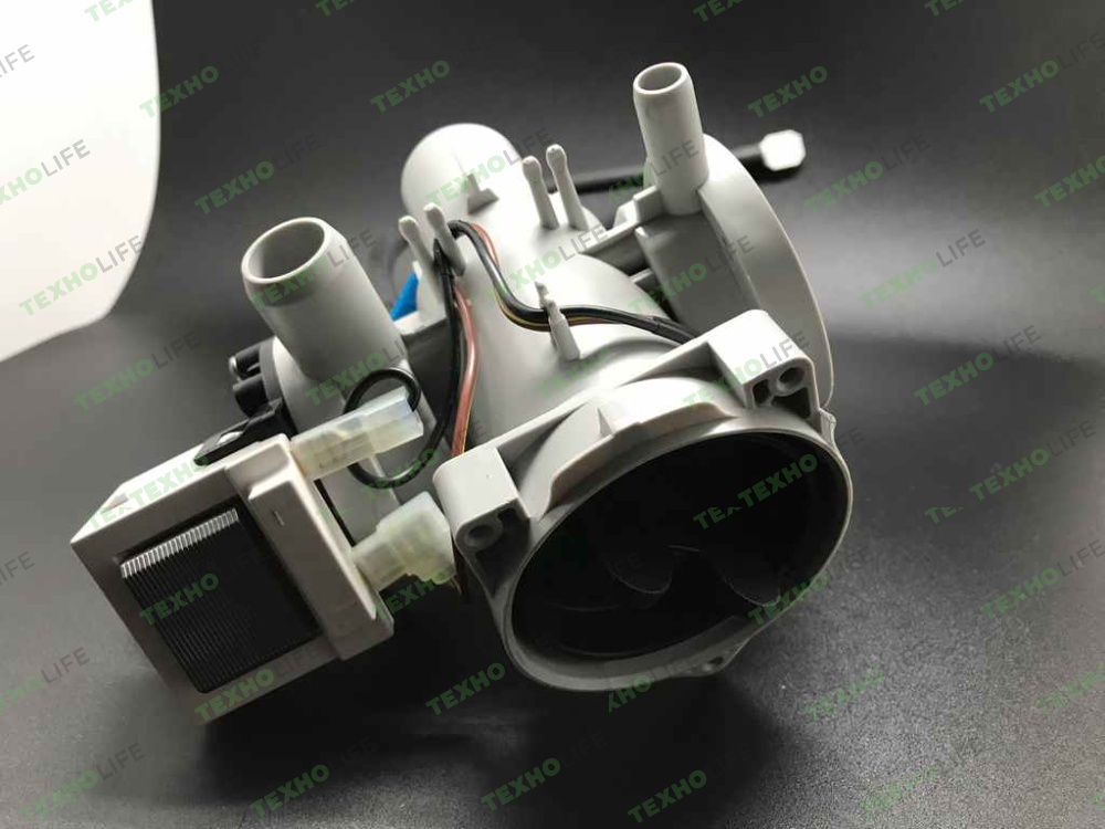 Насос стиральной машины, LG, 30W*2, 5859EN1006S, 5859EN1006M, в сборе с улиткой, Оригинал