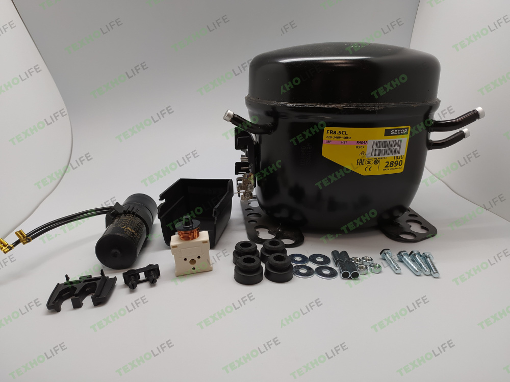Компрессор Secop FR8.5CL R404,-23.3С,369 Вт)