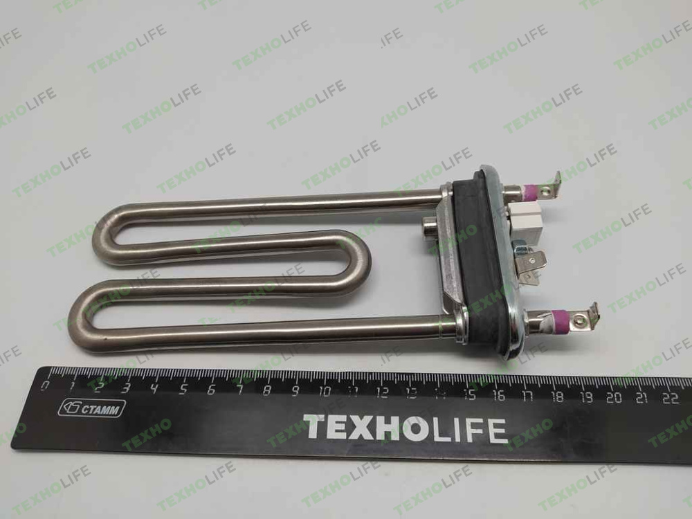 ТЭН стиральной машины, 1800W, L-160мм, Haier, Candy, Hansa, Weissgauff, 0024000279C, оригинал
