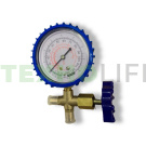 Манометрический коллектор низкого давления, R-12, R-22, R-134, R-404, CT-466G, 1-но вент. Манометрический коллектор низкого давления, R-12, R-22, R-134, R-404, CT-466G, 1-но вент.