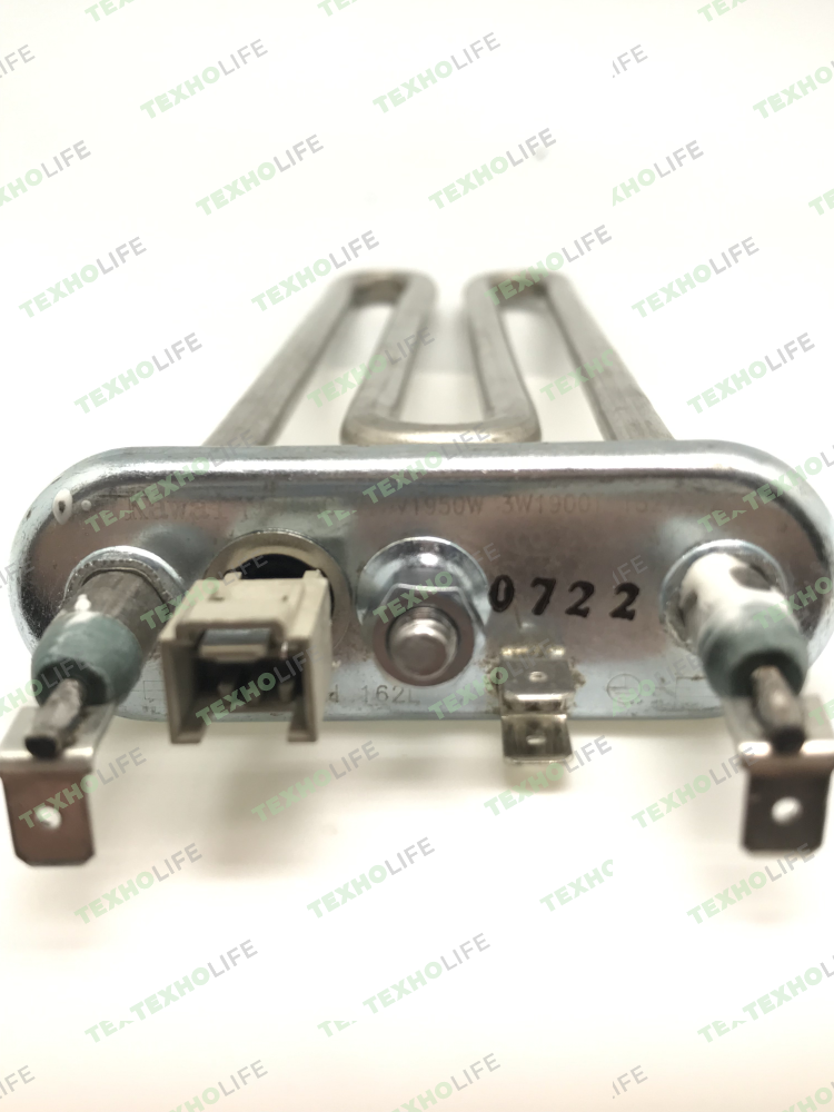 ТЭН стиральной машины, 1950W, L-230мм, c датчиком, Electrolux, Zanussi, Aeg, 132724242, Оригинал