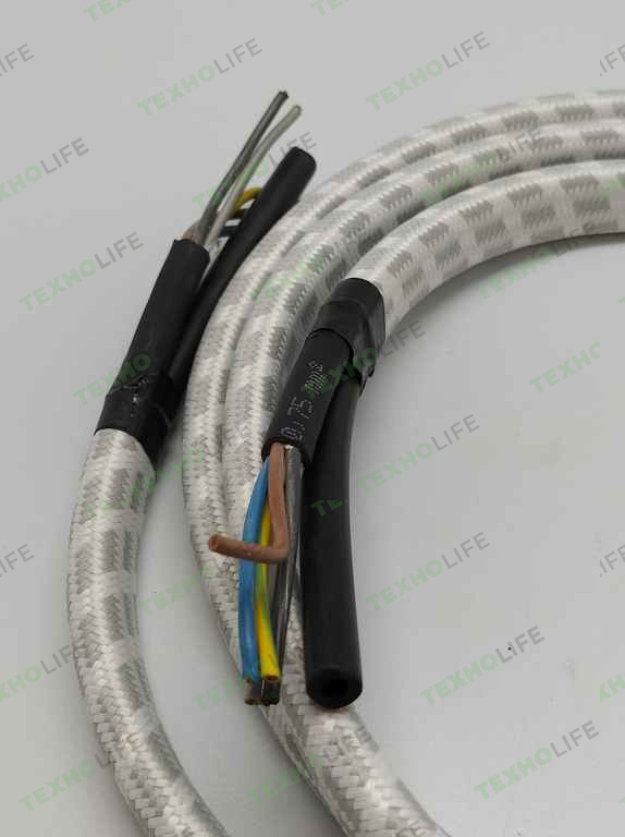 Провод с трубкой для пароутюга 2м 5x0.75 + (трубка 4x8), универсальный