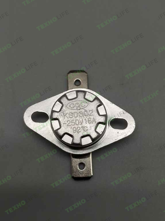 Датчик температуры, KSD, 92°С 220V, 16A
