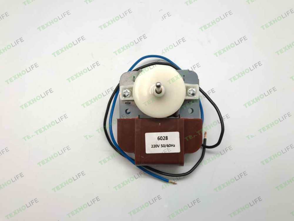 Вентилятор холодильника, Стинол, Indesit,  6028, шток 38 мм, Ø3.8мм, 220V/10W, Китай (Разборный)