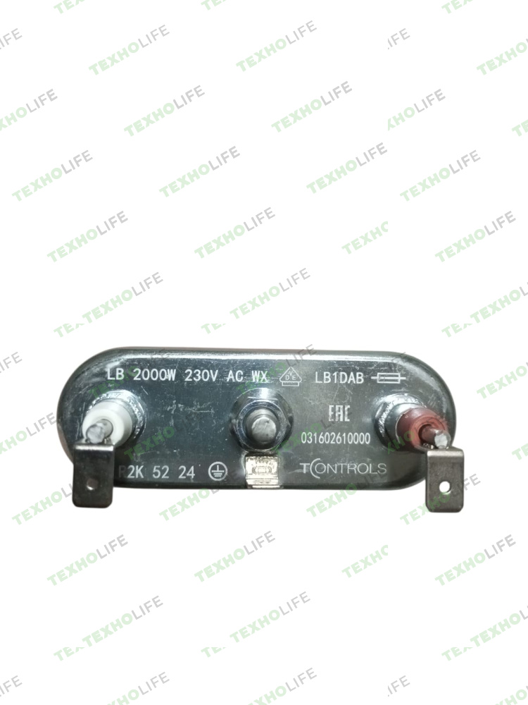 ТЭН стиральной машины, 2000W, L-180мм,Samsung T-Control, прямой без отв. с 2 термопредохр. 316026100