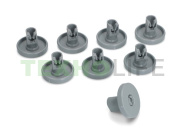 Комплект роликов корзины посудомоечной машины, Electrolux, Zanussi, Aeg 50286965004, DWB902ZN