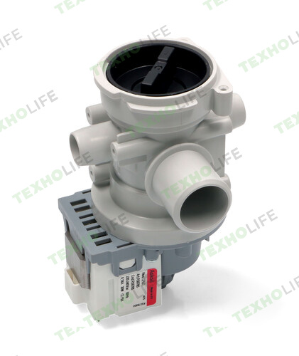 Насос стиральной машины, Askoll, 40W, на 3 винтах назад с улиткой на Samsung PMP001SA