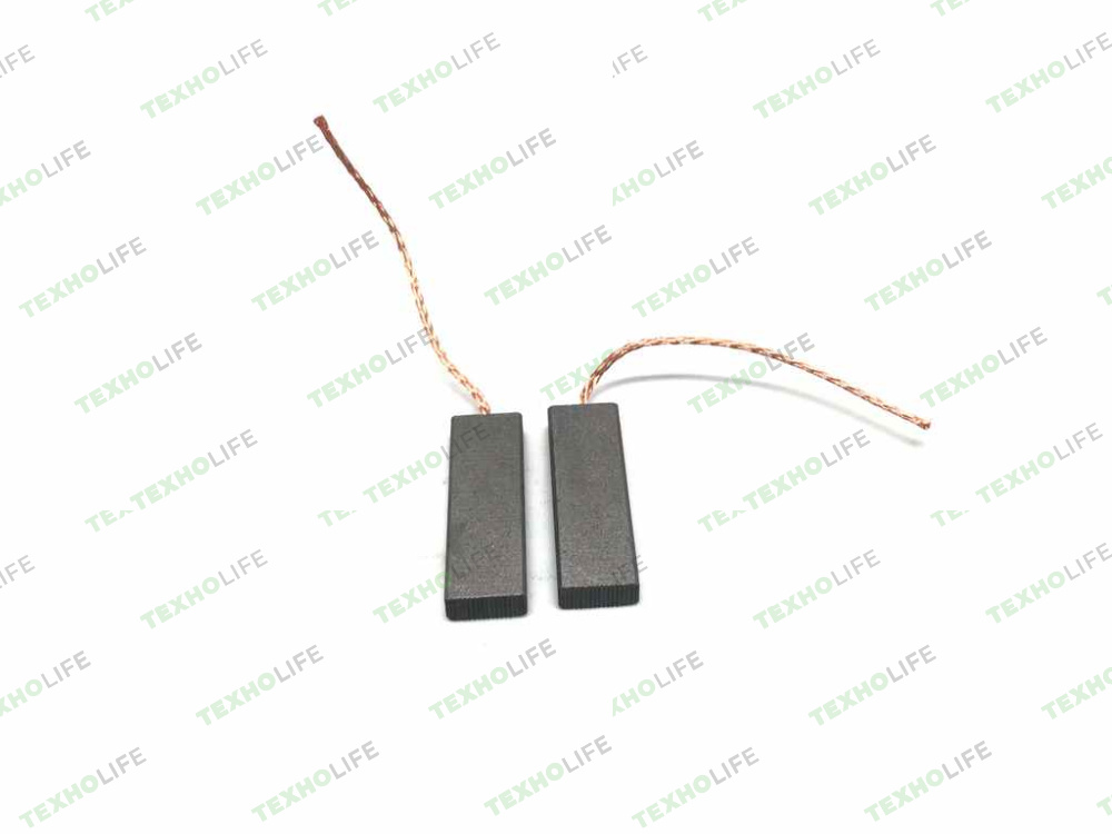 Щетки электродвигателя стиральной машины, 5*12,5*36мм, 2-х слойные, провод от центра, CAR010UN