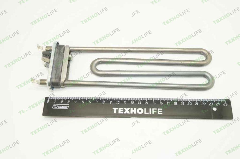 ТЭН стиральной машины, 2050W, L-235-180мм, Whirlpool, с датчиком, 00201244, HTR003WH, Thermowatt