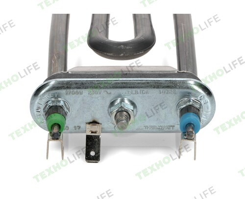 ТЭН стиральной машины, 1700W, изогнутый, Indesit, Ariston, HTR005AR