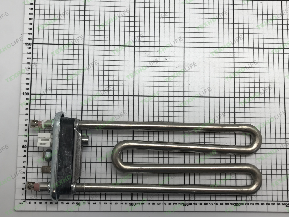 ТЭН стиральной машины, 1900W, L-190мм, Hisense, Kawai, 1911627, R11, M145, F28 +датч.12kOm