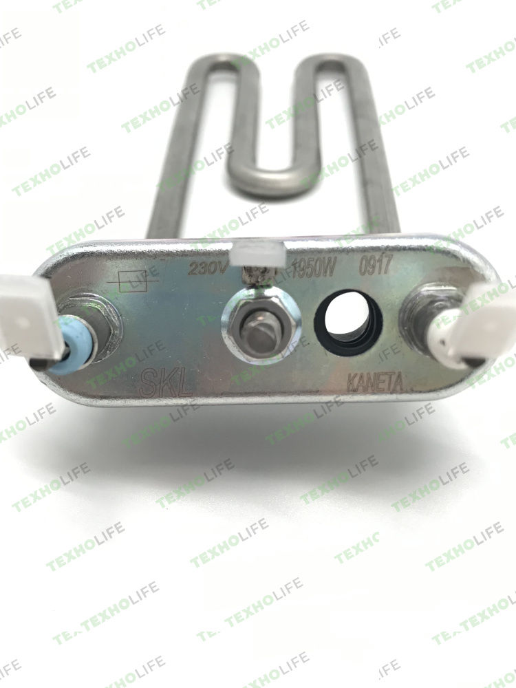 ТЭН стиральной машины, 1950W, L-190мм, изогнутый с отверстием,  Ariston, Ardo, HTR014AD, SKL