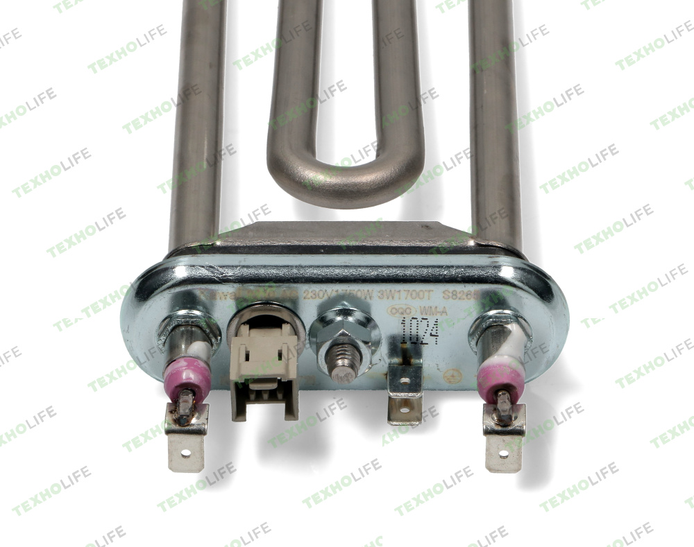 ТЭН стиральной машины, 1750W, L-187мм, с датчиком, Electrolux, Zanussi, AEG, 3792301206, 00201296