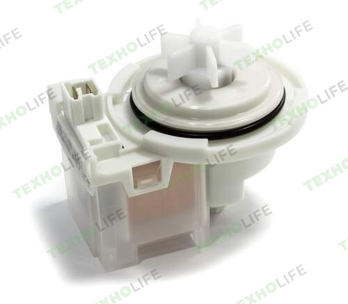 Насос стиральной машины, Copreci, 30W, на 4-ех защелках. фишка вперед, Bosch, PMP035BO