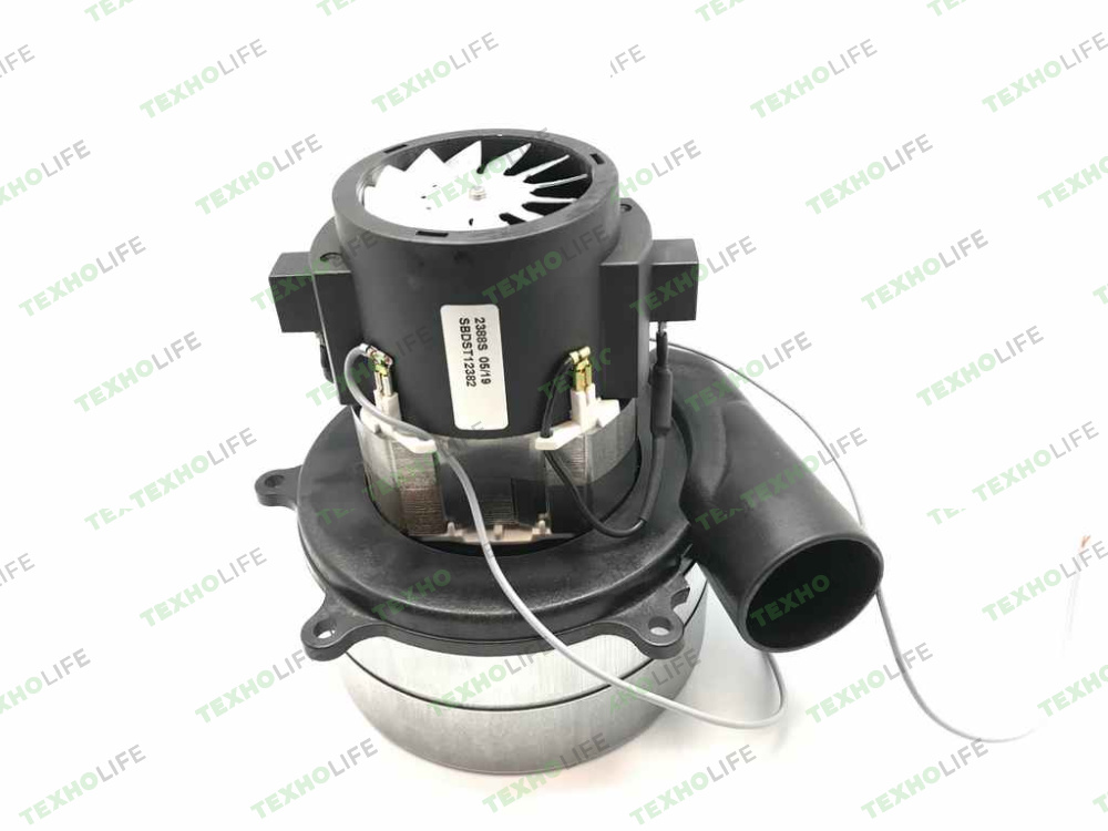 Двигатель моющего пылесоса, 1200W, H177мм, D144/79мм, высокий, AMETEK, 11ME27