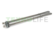 ТЭН 6000 Вт (3000+3000), 220V, для промышленной стир. маш. L-465 мм, без отверстия, Thermowatt