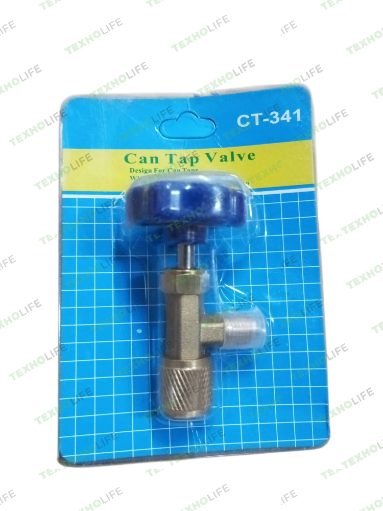 Вентиль проколка CT-341, для R12, R134a, R600a, 1/4" SAE