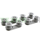 Направляющая с роликами верхнего ящика ПММ, Electrolux, 50299970009, комплект 4шт