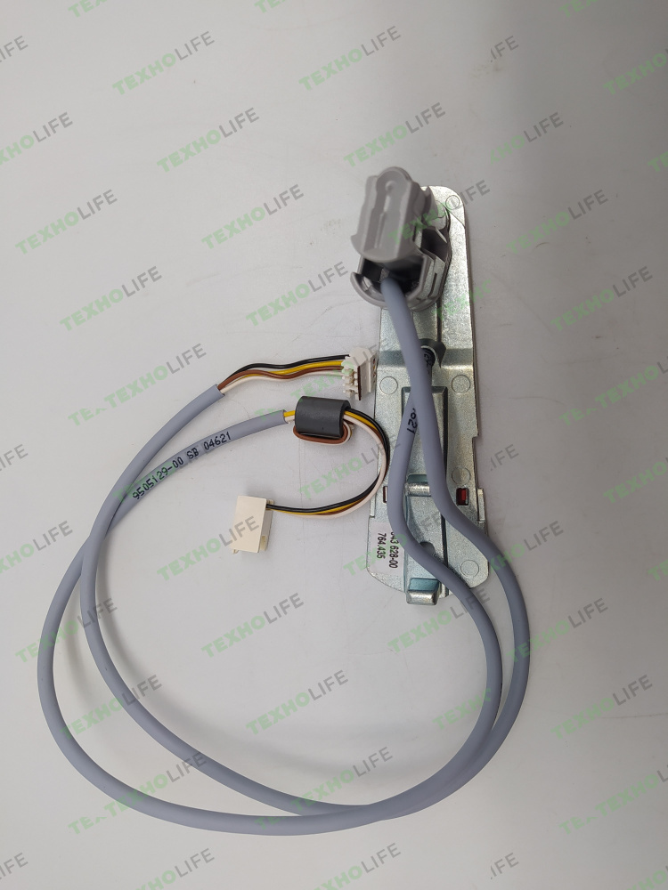 Петля двери холодильника, Liebherr, 704362800, с шлейфом