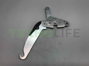 Петля посудомоечной машины, Indesit, C00085018, левая, с подвижной осью вращения