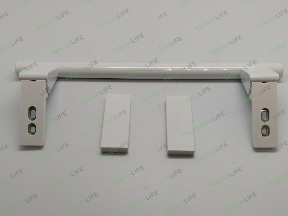 Ручка холодильника, Liebherr, L-31см, 908674200, 9086742, с накладками, белая, цена за 1 шт, аналог