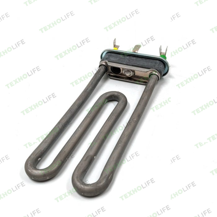 ТЭН стиральной машины, 1700W, L-170*120мм, чуть гнутый, с отверст., Indesit, Ariston, C00087188