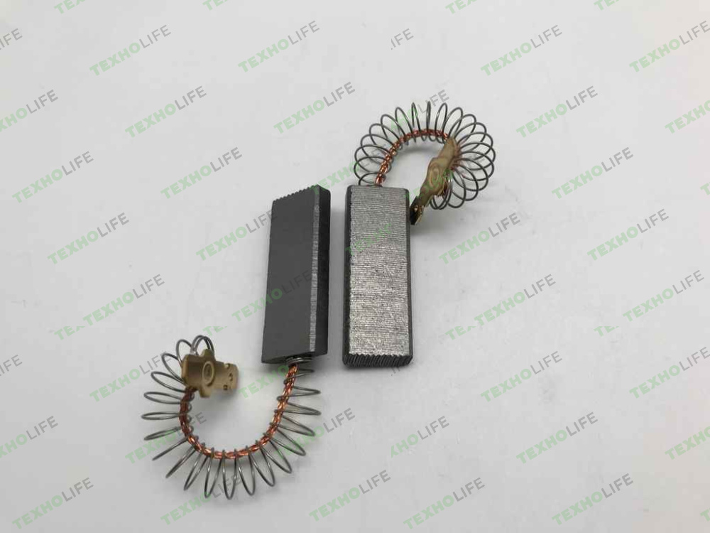 Щетки электродвигателя стиральной машины, 5*12,5*35мм, (комплект 2 шт, с пружиной) мономатериал