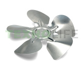 Крыльчатка вентилятора холодильника, Ø=230мм, 22°(металл), MTF201RF