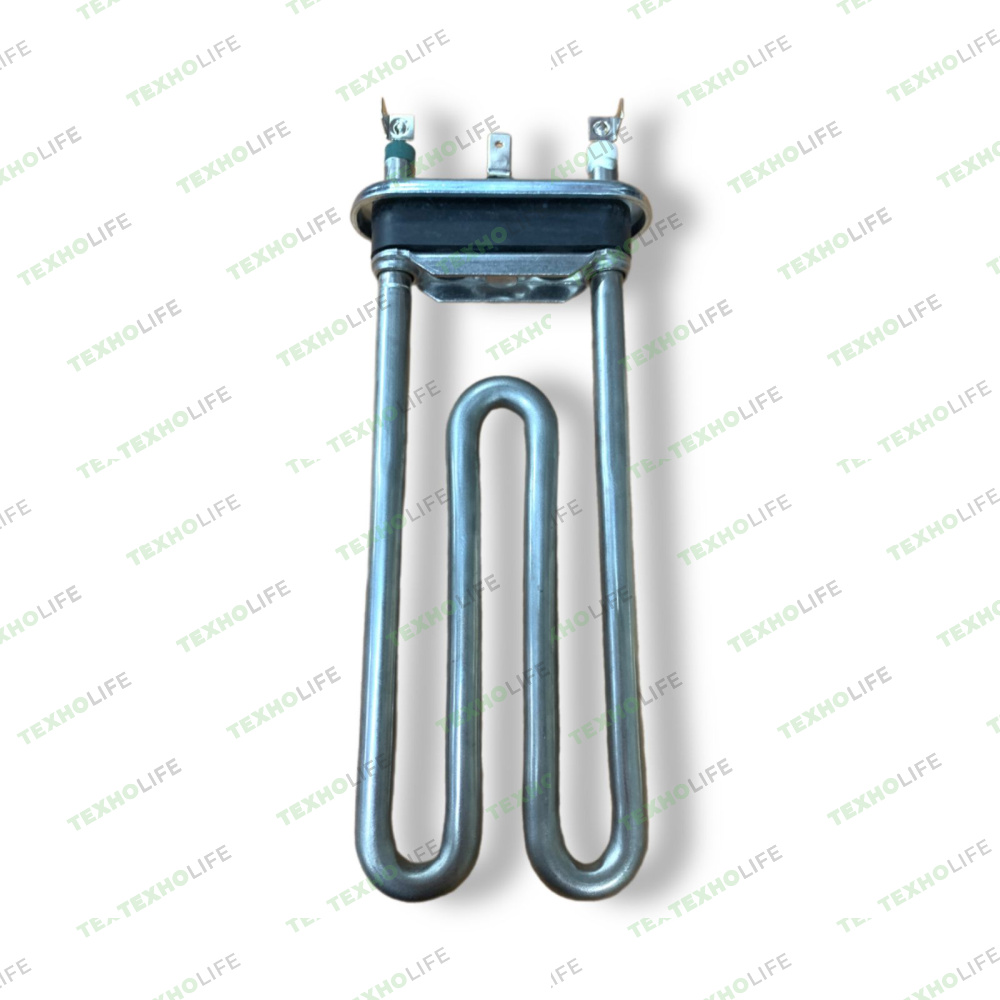 ТЭН стиральной машины, 1700W, L-165*120мм, без отверст., Kawai, прямой без пакета