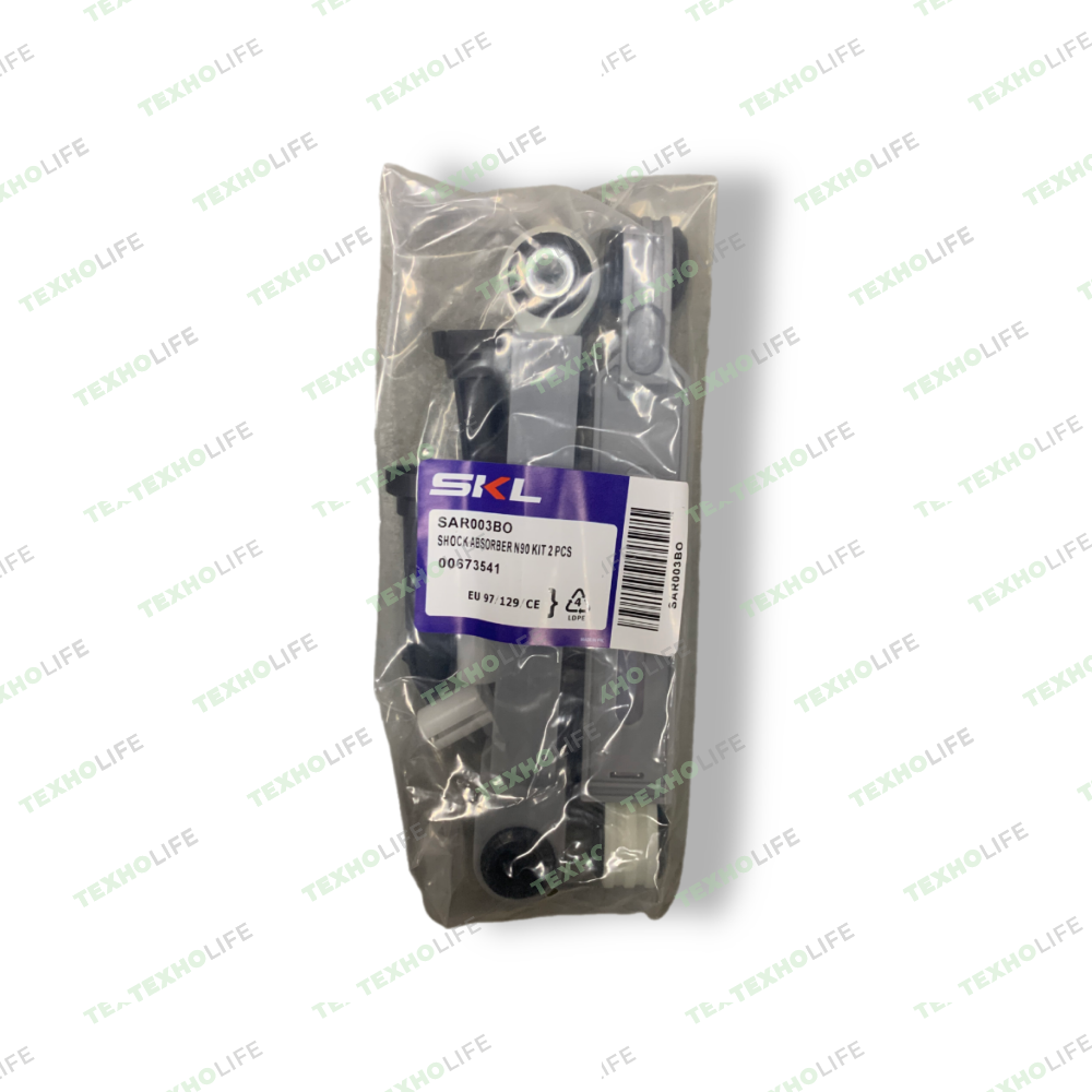 Амортизатор стиральной машины, Bosch, 90N, (185-250мм), 673541, SKL, SAR003BO, (компл. 2шт.) квадрат