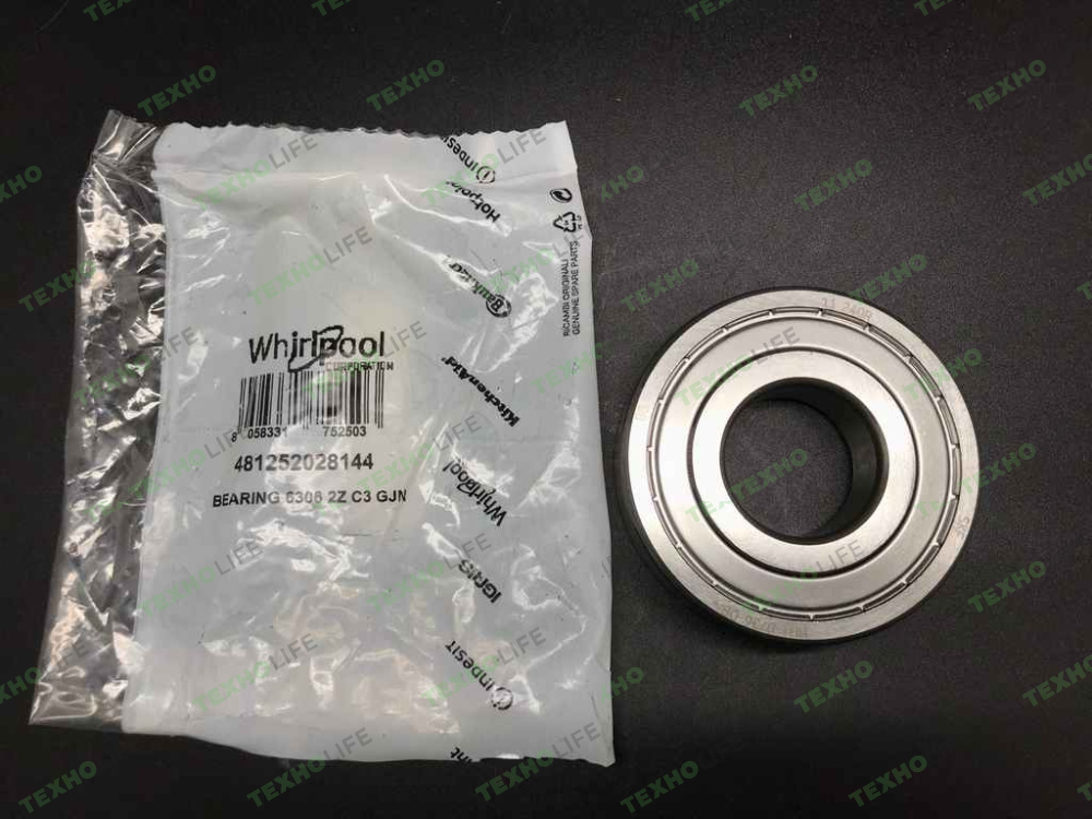Подшипник 6306 ZZ (30*72*19) SKF в упаковке Whirlpool 481252028144