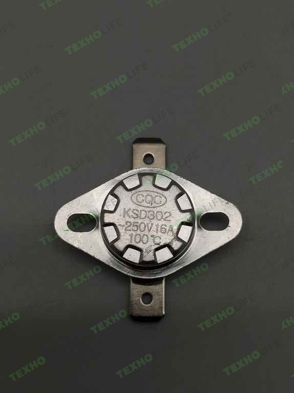 Датчик температуры, KSD, 100°С, 220V 16A, TCH024
